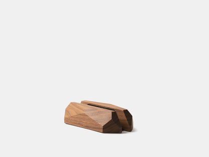 Walnut Wood Vertical Laptop Stand – Adjustable
