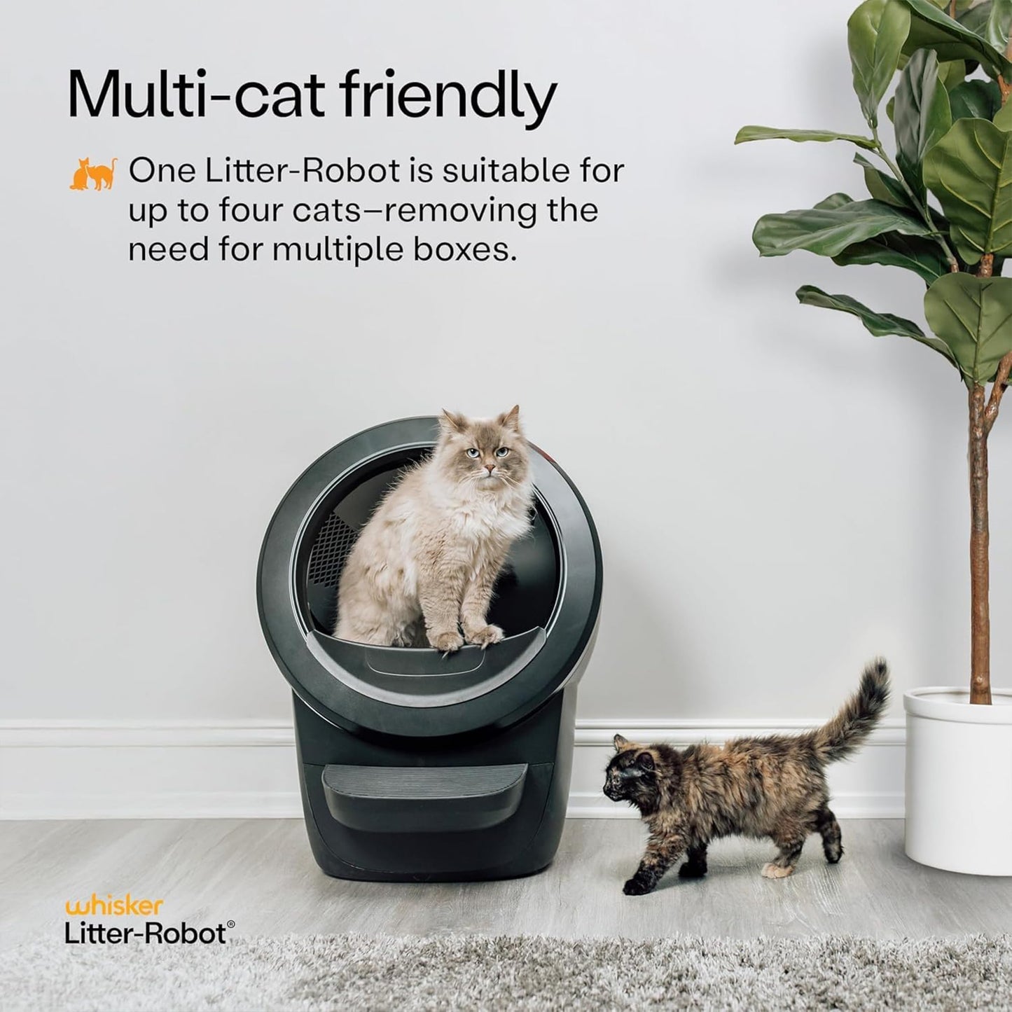Litter-Robot 4 Supply & Accessory Bundle by Whisker, Black - Automatic