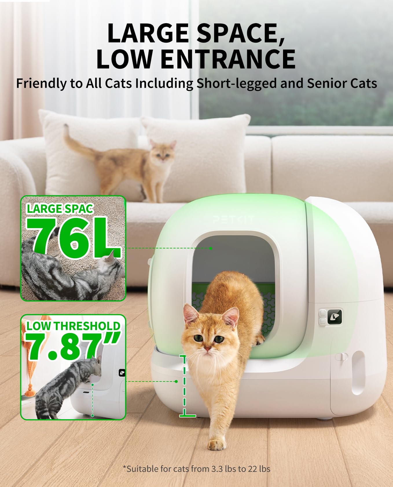 Petkit PuraMax 2 Automatic Self-Cleaning Cat Litter Box, App Control Automatic Litter Box