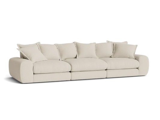 Wodge Modular Sofa - Large - Boucle - Whipped Cream - White