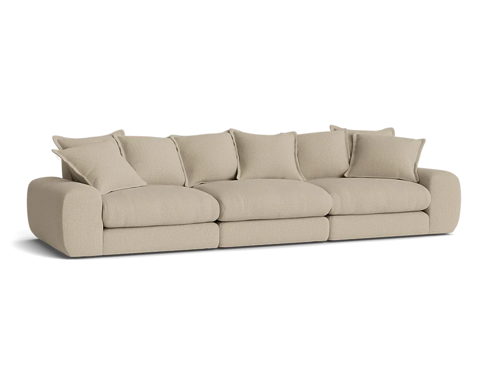 Wodge Modular Sofa - Large - Boucle - Whipped Cream - White