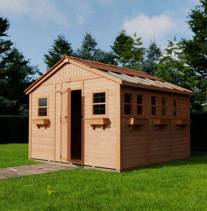 Cedar Sunshed Garden Shed | 12×12