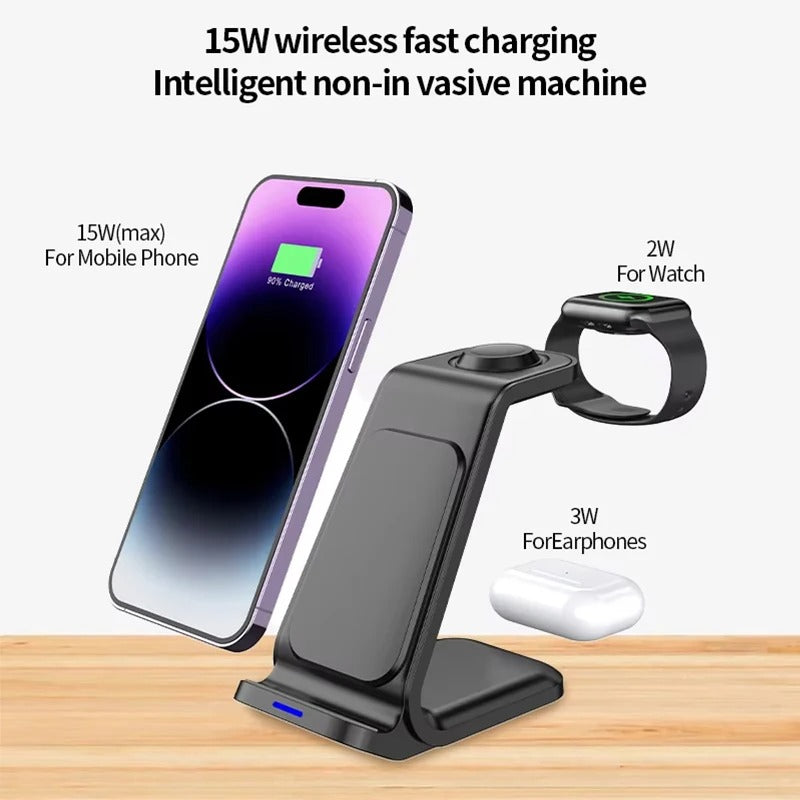 3-in-1 Magnetic Wireless Charger Stand