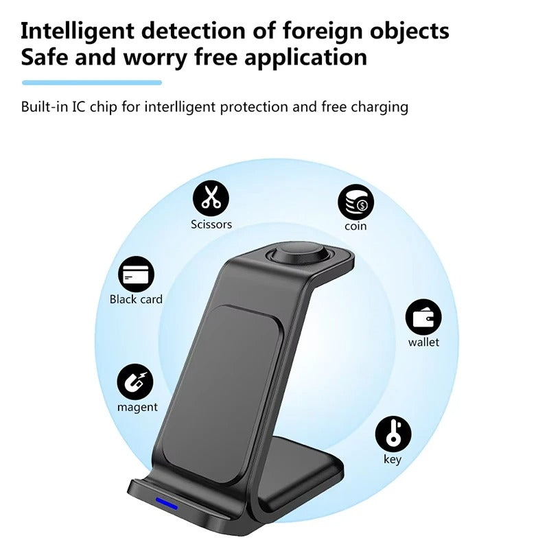 3-in-1 Magnetic Wireless Charger Stand